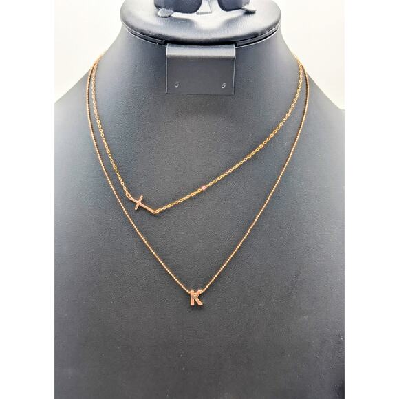 Rose Tone Jewelry Lot of Three Necklaces and Eleven Bracelets - Picture 2 of 7